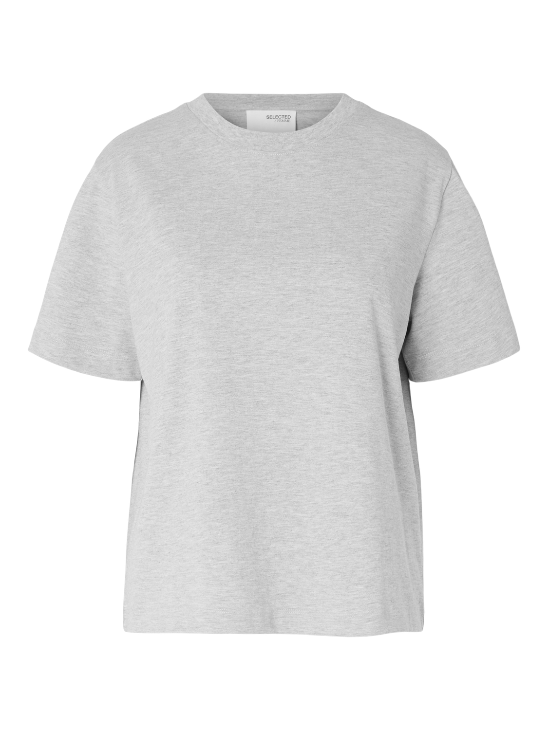 Essential Boxy T-Skjorte - Grå/ Light Grey Melange